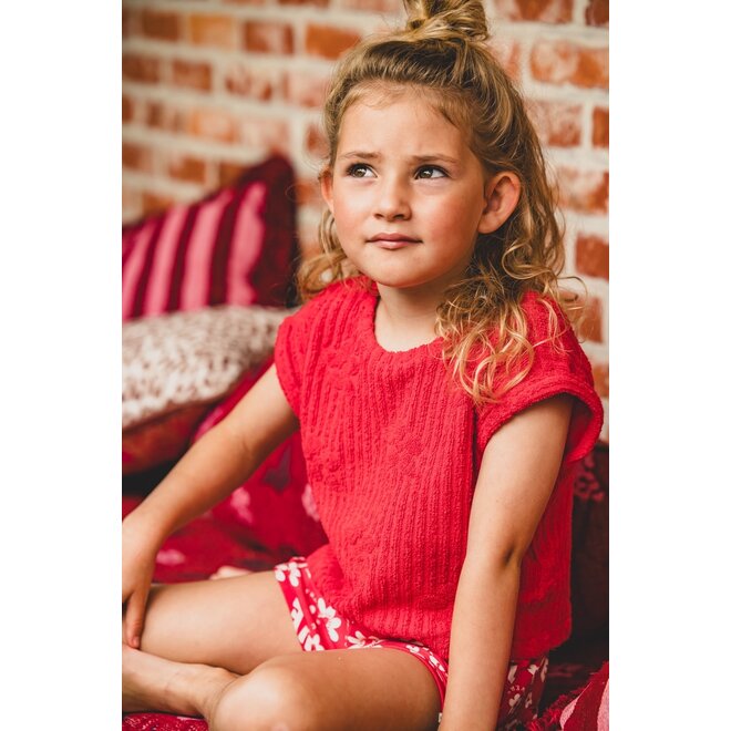 Little terry cloth t-shirt 272 Red