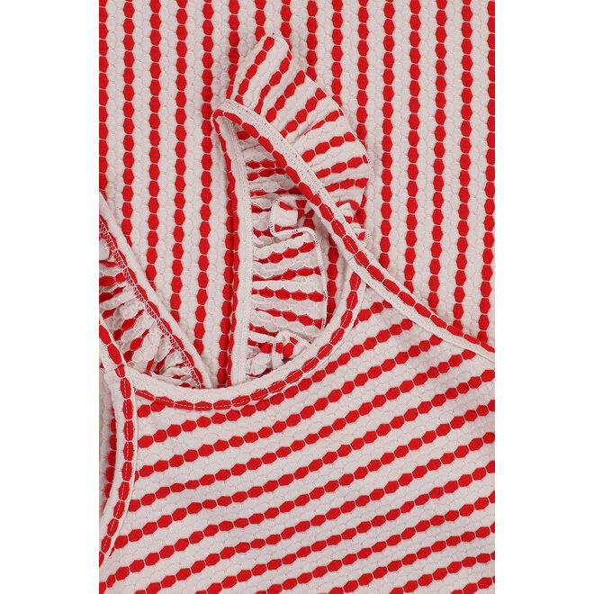 Little striped dress 272 Red