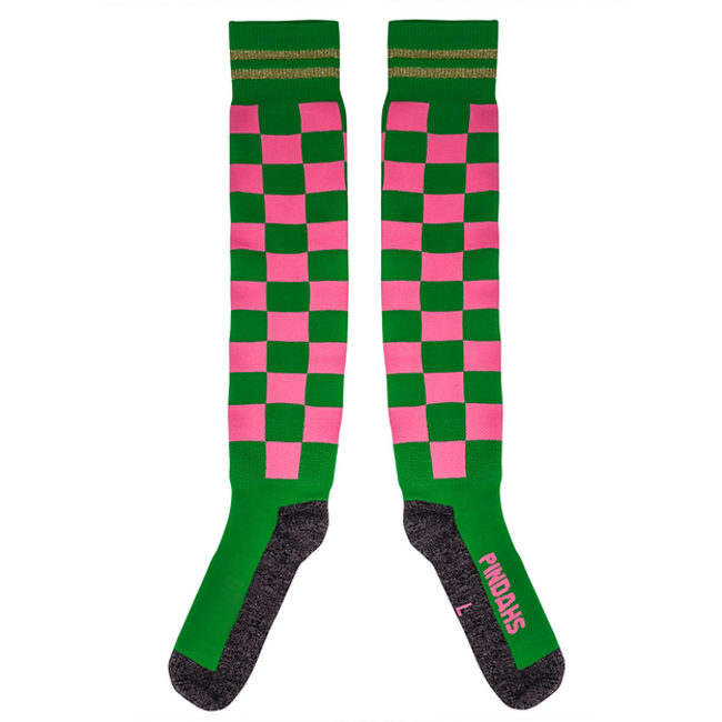 Pindahs Hockeysocks/Emma/Check Green Pink