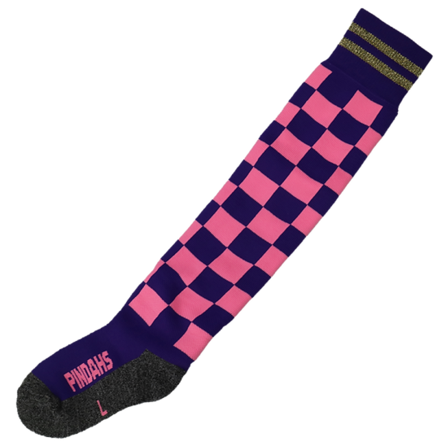 Pindahs Hockeysocks/Amelie/Check Purple Pink