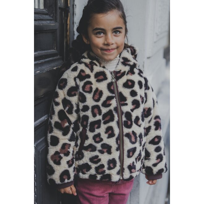 LOOXS little reversible jacket 452 SPOTTED FUR