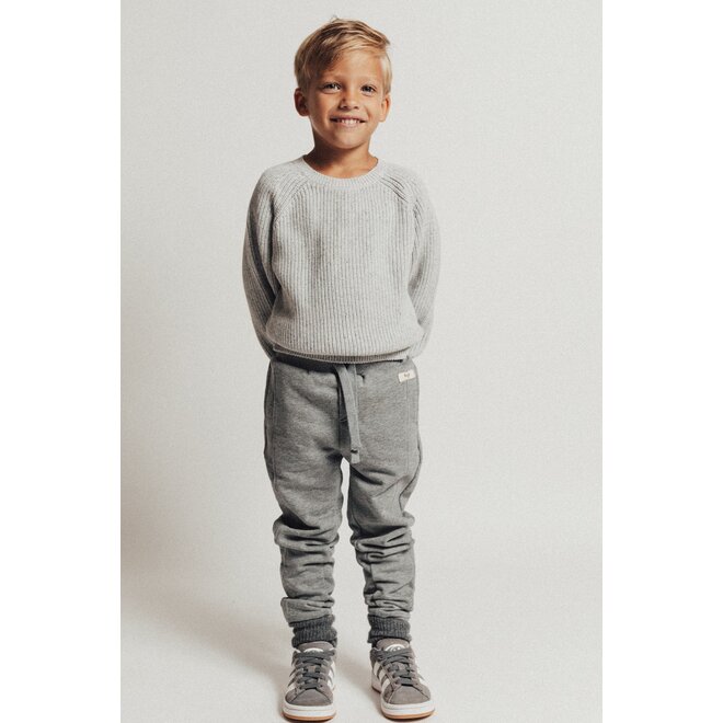 Harrow pullover grey melange nappy   Grey melange nappy