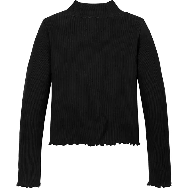 MOCK NECK RIB TOP LS, BDSBlack Other Tops