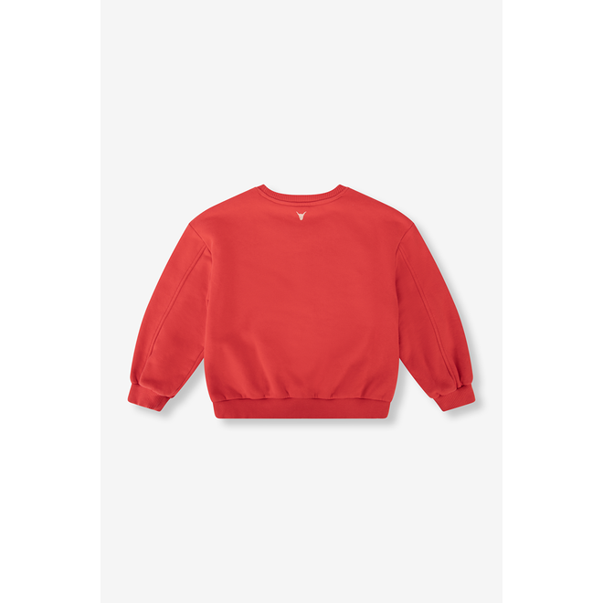 Kids knitted Alix sweater/Bright red