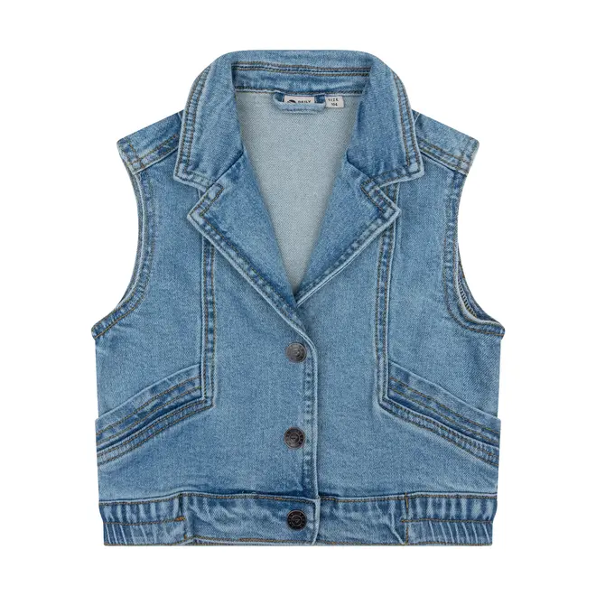 Denim Gilet Blue 7154 Used Medium Denim