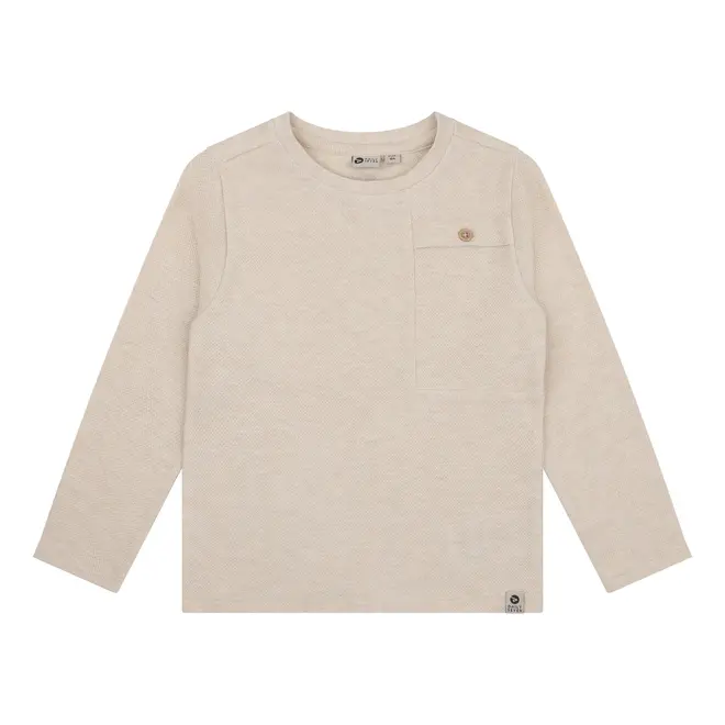 T-shirt LS Pocket Sand 2917 Beige Melange