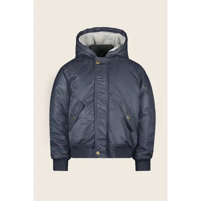 Arte Flo boys pilot jacket with hood 190 Navy