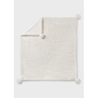 Mayoral Pompom fur blanket            9492 86 Natural