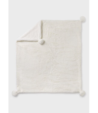 Mayoral Pompom fur blanket            9492 86 Natural