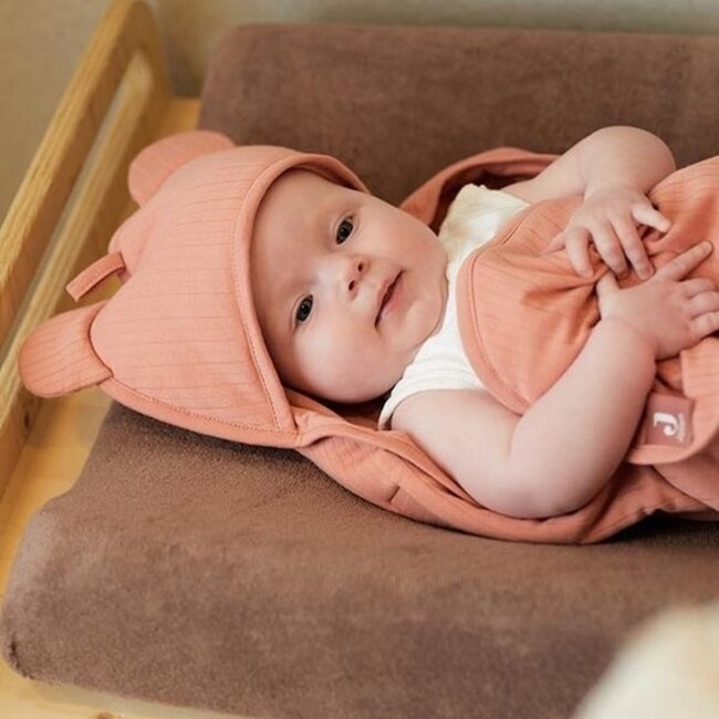 Wikkeldeken Basic stripe rosewood