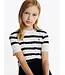 STRIPE MINI CABLE SW, 0AA Ivory Petal Base Navy Stripes