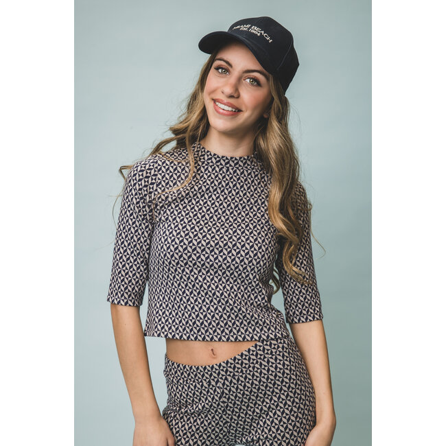 2501-5413-029 10sixteen Jaquard Top 29 Geomatric