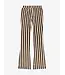 Striped Flared Pants 2712 Almond