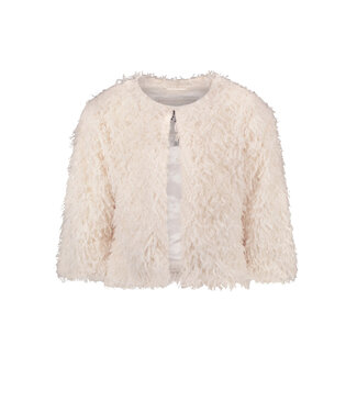 Like Flo Flo girls feather cardigan 001 Off white
