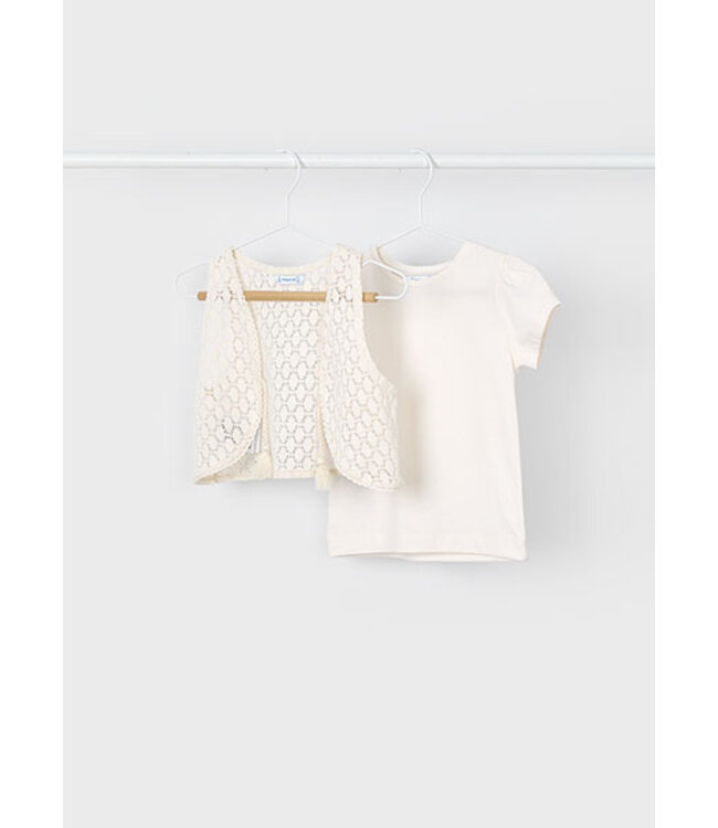 S/s shirt w/ vest            3007 Bone      22
