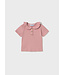 S/s ribbed polo              1104 Rose      74