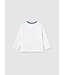 L/s shirt dress 1067 White - blue