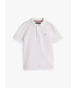 Tommy Hilfiger FLAG POLO SS, YAF YAF Bright White