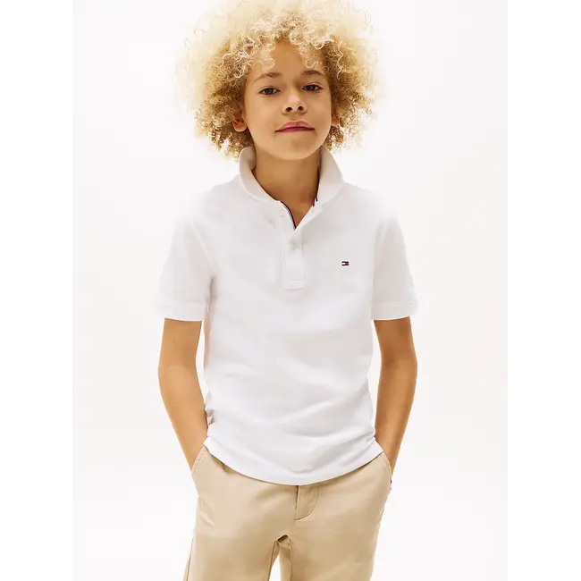 FLAG POLO SS, YAF YAF Bright White