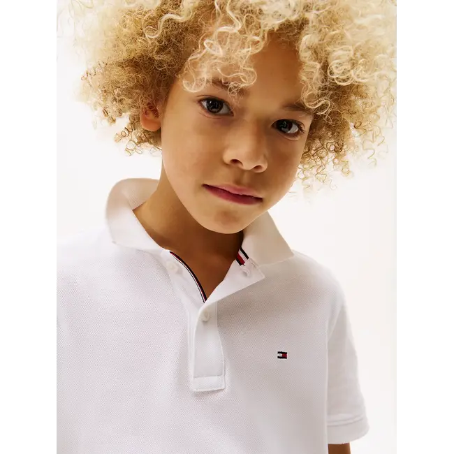 FLAG POLO SS, YAF YAF Bright White