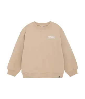 DAILY7 Sweater Oversized Print 920067 Sand 2227 Latte Sand