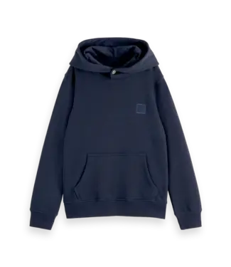 SCOTCH & SODA AMSTERDAM 179471 regular-fit logo badge hoodie night
