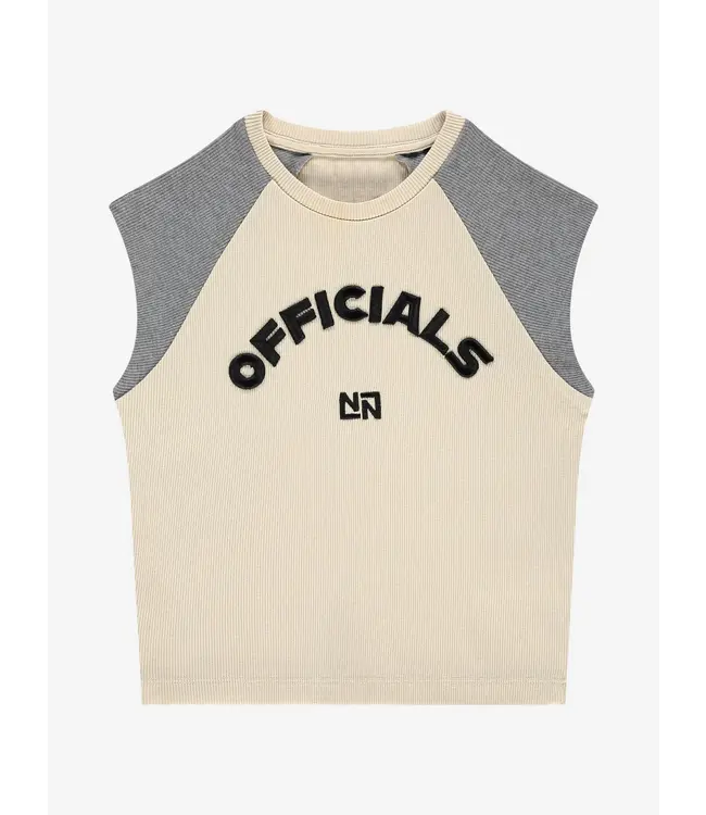 Officials Raglan Rib Top 2588 Wood Ash/Dark Grey Melange