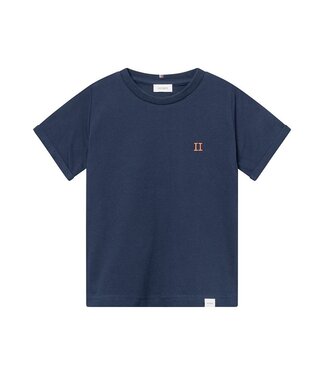 Les Deux LDK100011 Norregaard T-Shirt Kids 460730-Dark Navy/Orange