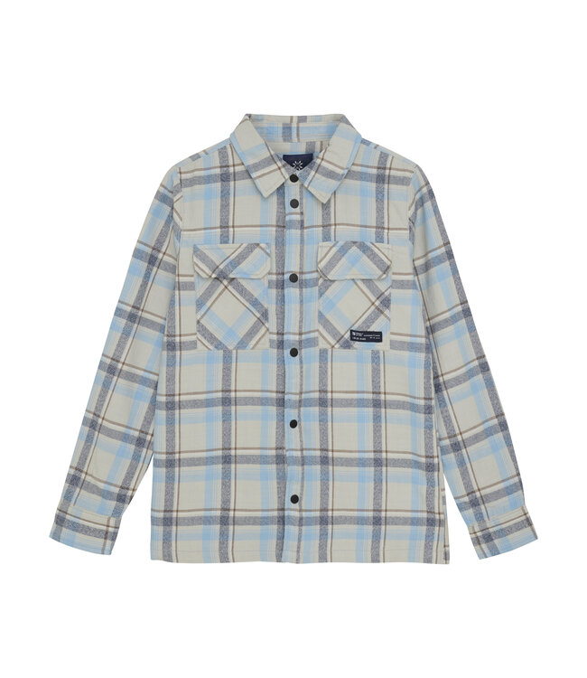 Shirt Jacket Check 960134 Grey 1224 Dawn Blue