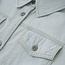 Bleached Cropped Denim Shirt 970192 Blue 7222 Bleach Denim
