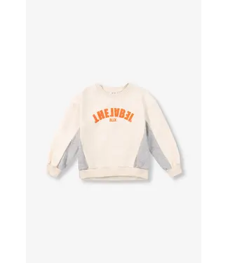 Alix the Label 62503837374 Knitted colorblock sweater Cream