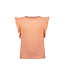 Like Flo Flo girls rib shirt with ruffle 212 Soft peach