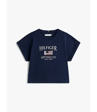 Tommy Hilfiger HILFIGER SEQUINS FLA, C1G C1G Dark Night Navy