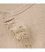 Ruffle Sleeve Cropped Top 970249 Sand 2020 Sandshell
