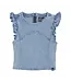 Ruffle Sleeve Shirt Denim 970259 Blue 7775 Light Denim Blue