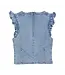 Ruffle Sleeve Shirt Denim 970259 Blue 7775 Light Denim Blue