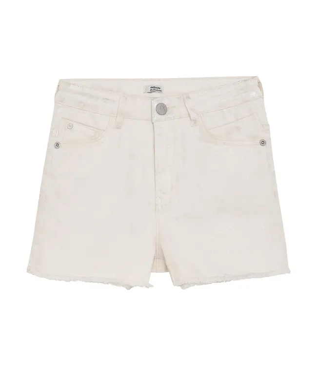 High Waist Denim Shorts Silver 970278 Grey 1120 Silver