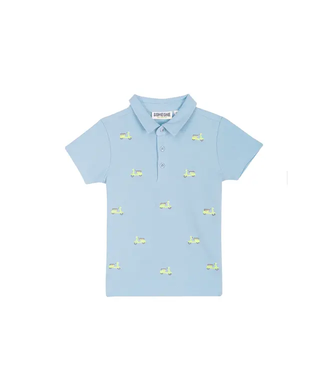 Polo short sleeves - light blue