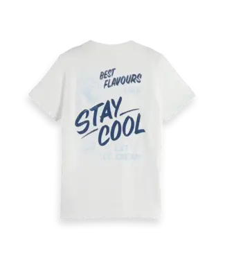 SCOTCH & SODA AMSTERDAM 179504 Regular-fit T-shirt with front and back artwork