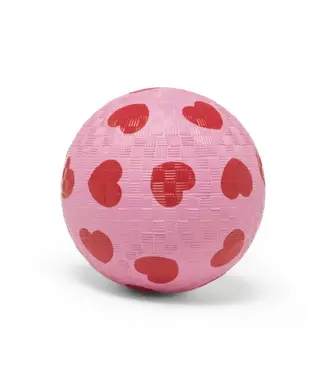 Ratatam Heart Ball 12 cm - Petit Ballon a Motifs - Coeurs & Rose -