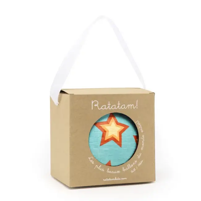 Starry Ball 12 cm - Bal Ster Blauw -