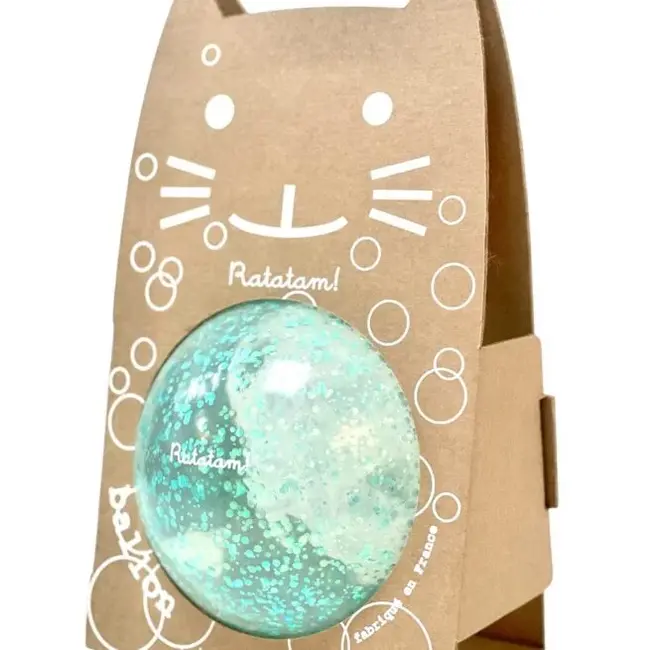 Ballon Bulle - Bubble Balls BLUE 15 cm - Bal Glitter Turquoise -