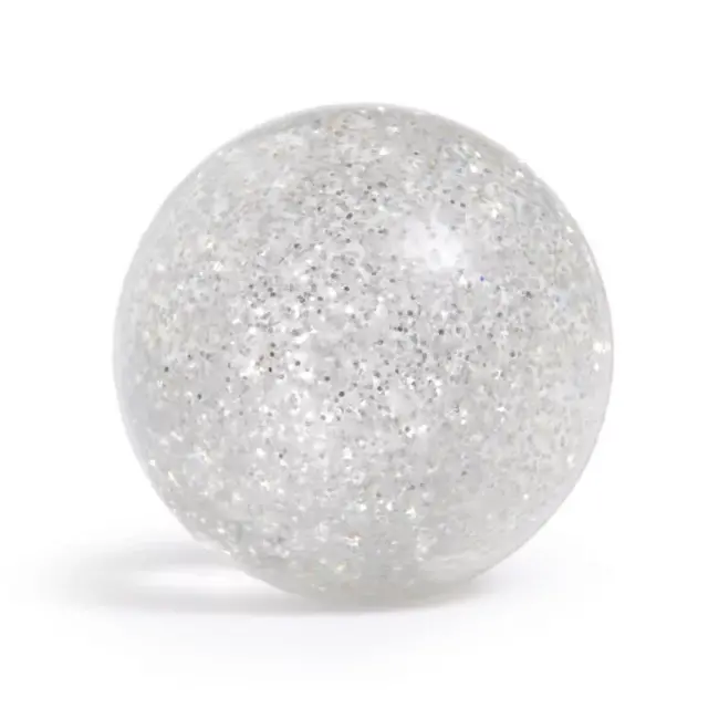 Glitter Mouse Bouncy Balls Zilver - Stuiterbal -