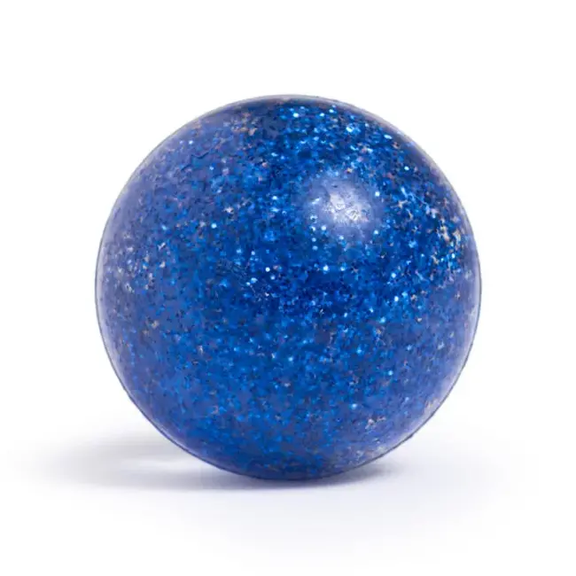 Glitter Mouse Bouncy Balls Blauw - Stuiterbal -