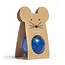 Glitter Mouse Bouncy Balls Blauw - Stuiterbal -