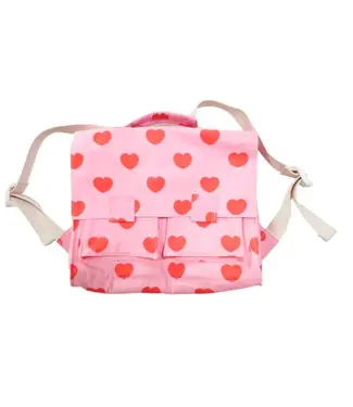 Ratatam Pink hearts school bag - Rugtas model schooltas Hartjes Roze Rood -