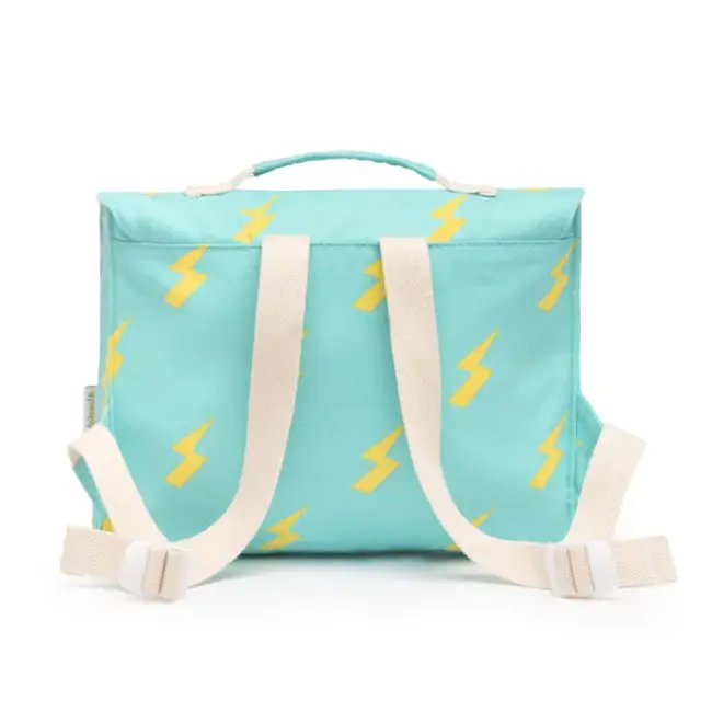 Blue thunder school bag - Rugtas model schooltas Blauw Bliksem -