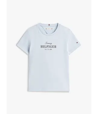 Tommy Hilfiger TOMMY SCRIPT TEE SS, C1O C1O Breezy Blue