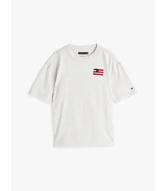Tommy Hilfiger HILFIGER FLAG TERRY, PMT PMT Snow White Heather