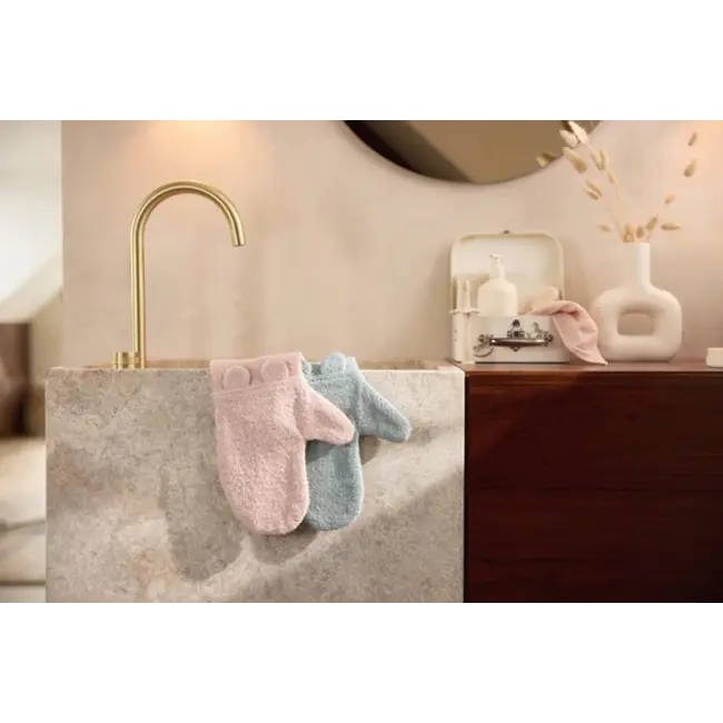 Washand Badstof Oortjes  Wild rose